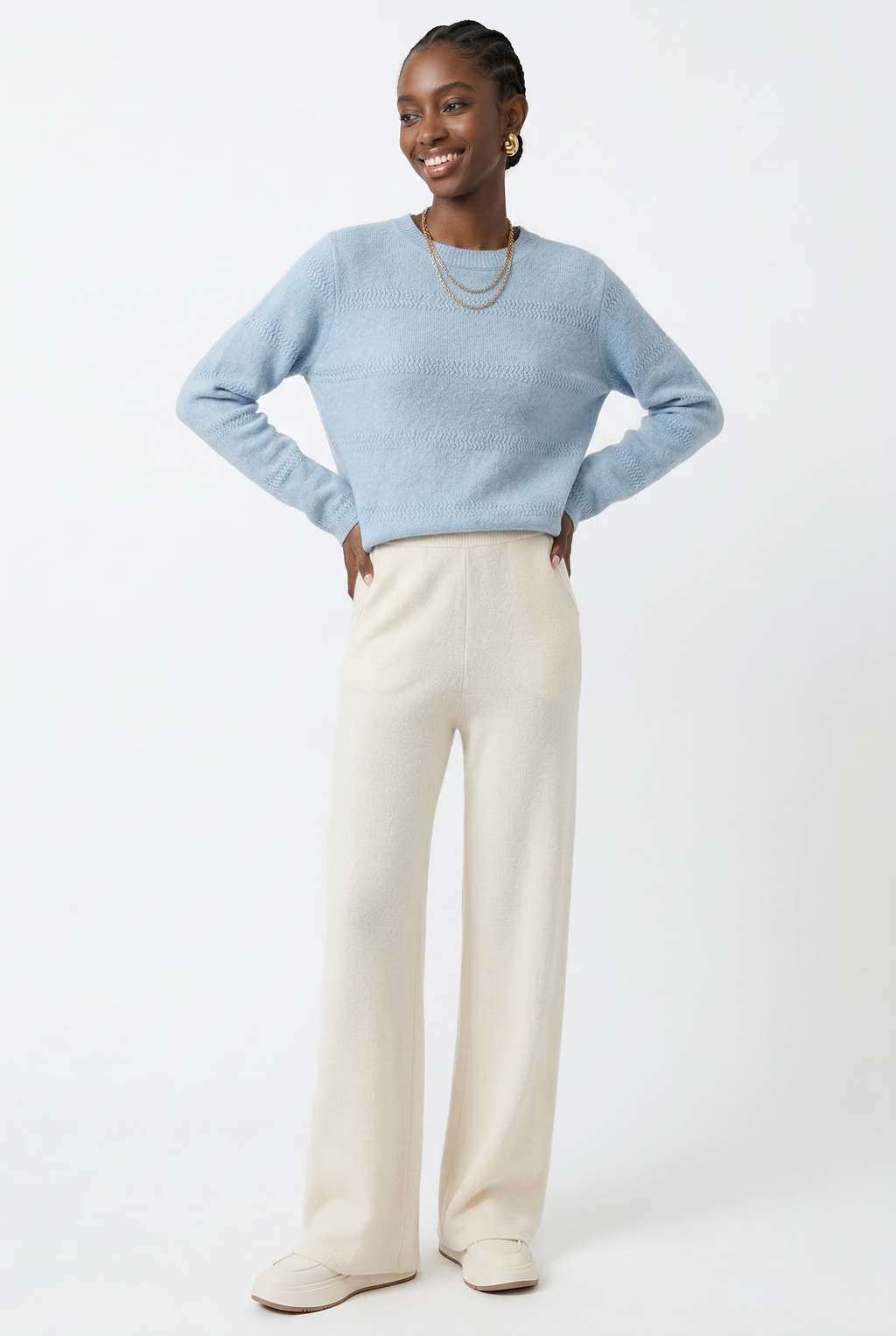 High-Waist Sweatpants Wide-Leg