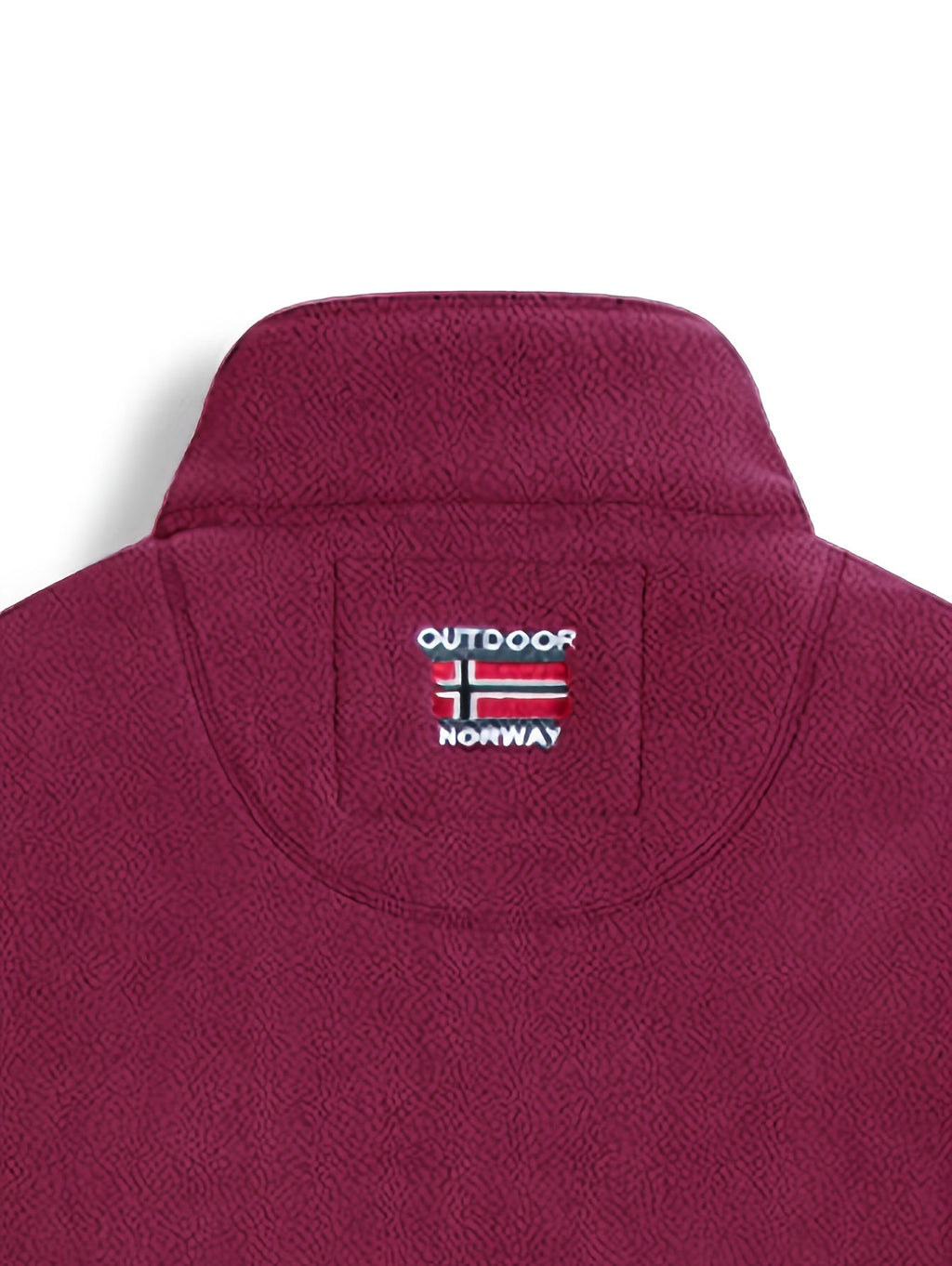 Fleece jacket high collar outdoor, shown in navy, red, khaki, grey and black, front styling view.