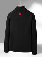 Fleece jacket high collar outdoor in navy, red, khaki, grey and black, breathable fleece close-up.