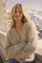 Oversized Fuzzy Knit Cardigan