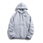 Grey heated hoodie with three heat settings and USB power, styled view