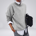 Cashmere Sweater with Round Neck