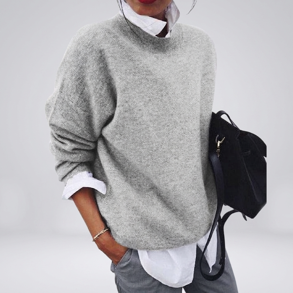 Cashmere Sweater with Round Neck