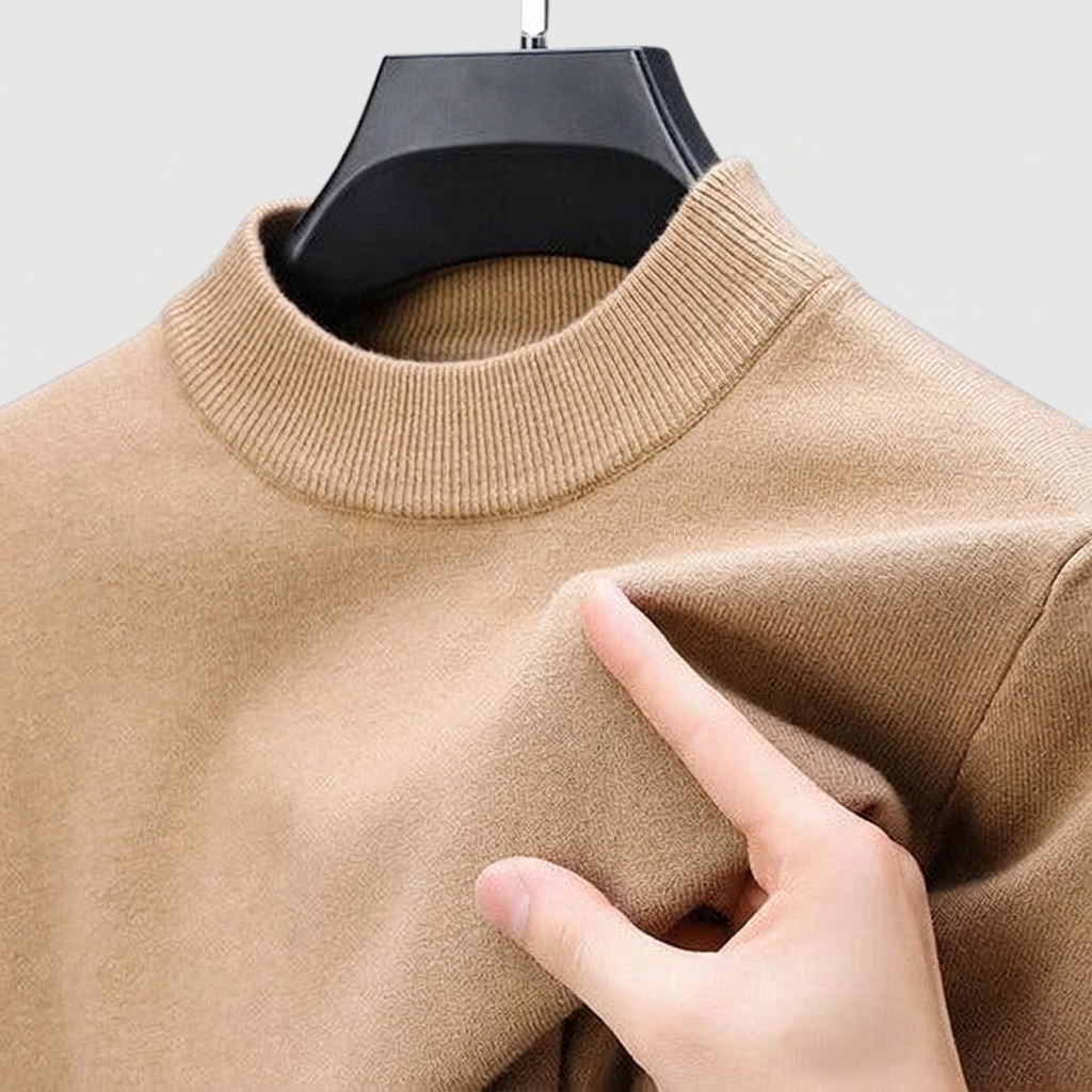 Cashmere Pullover Sweater with Structured Fit