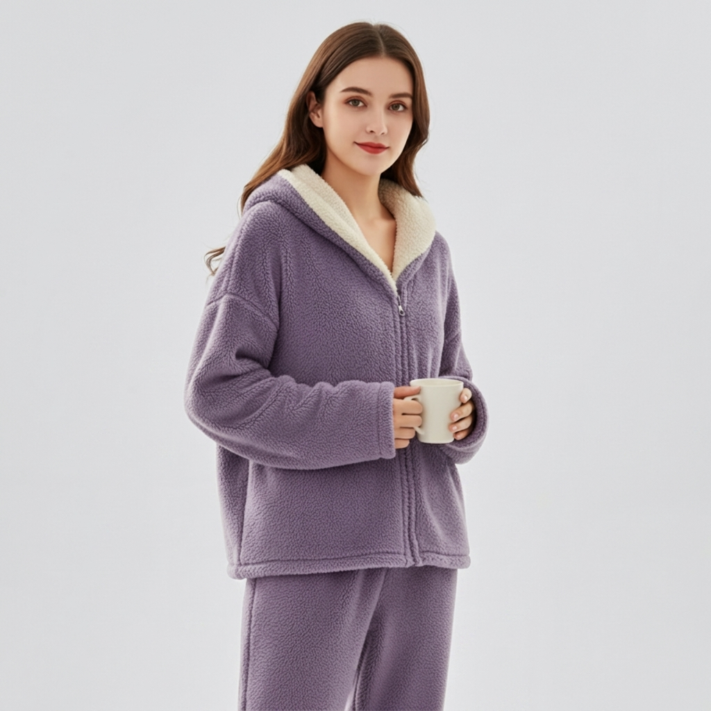 Cozy Fleece Pyjama Two-Piece Set