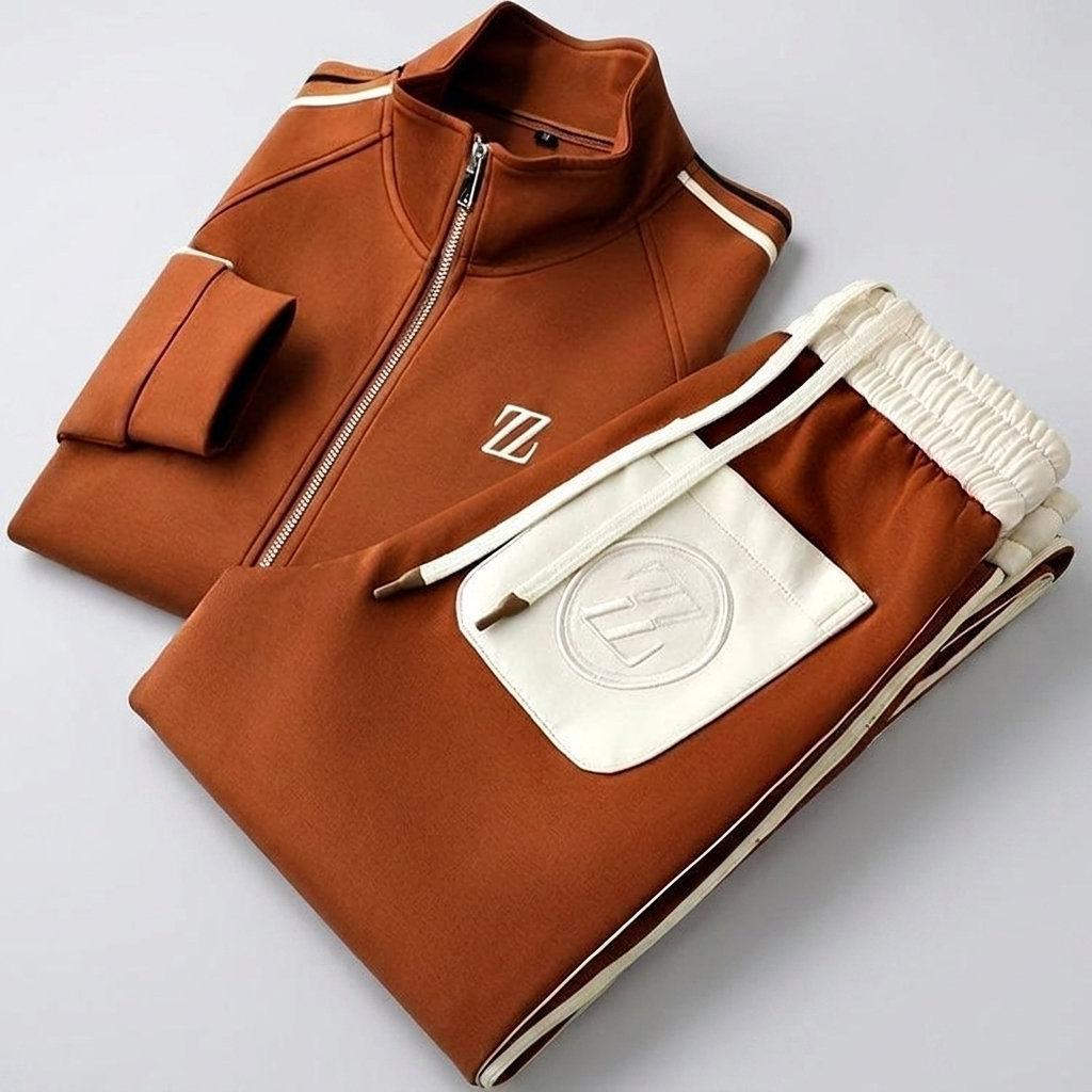 Stretch Zip Tracksuit Set