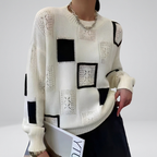 Printed Round- Neck Sweater (Women)