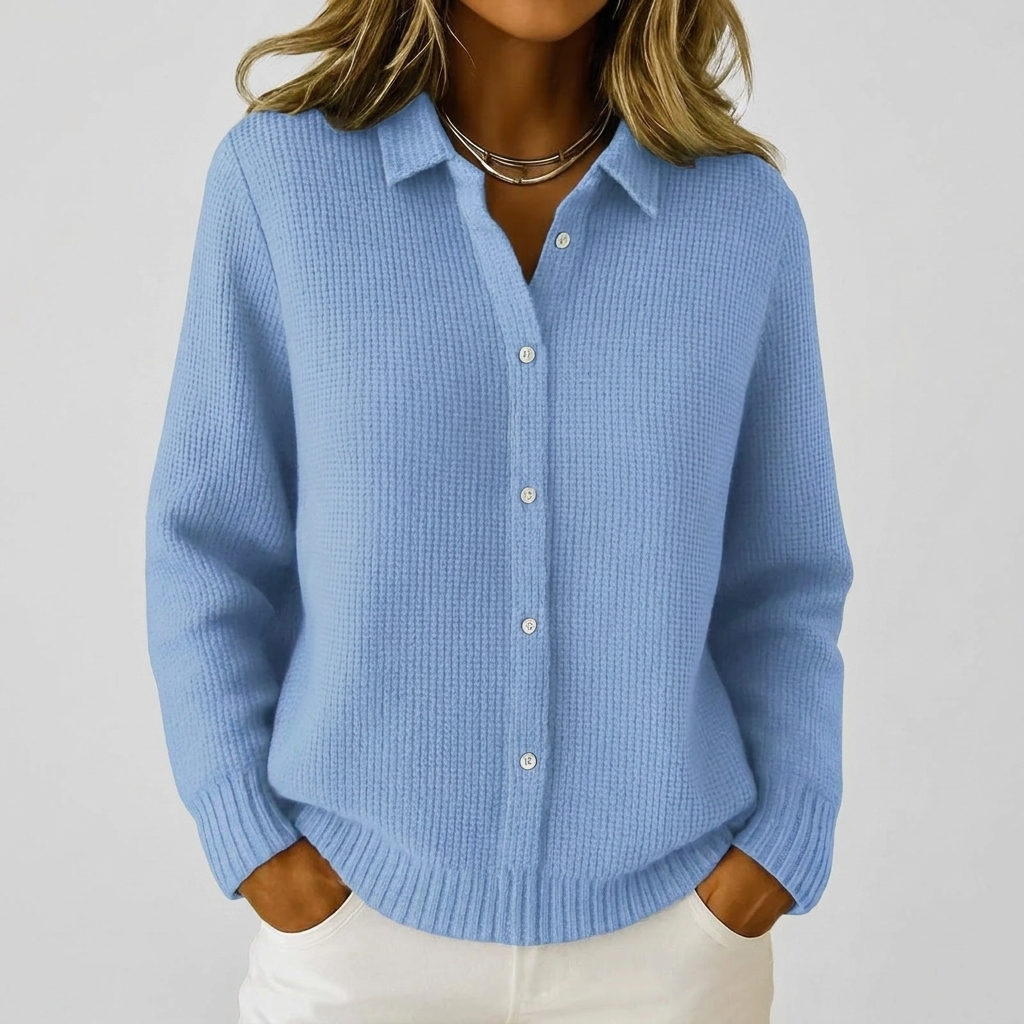 Elegant Cardigan Longline Button-Front