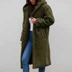 Long Coat Hooded Teddy Fleece