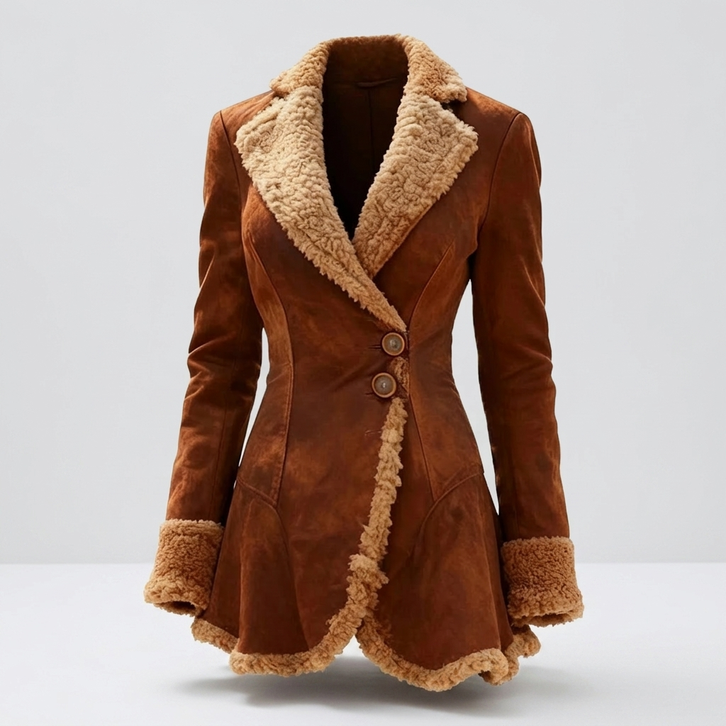 Faux-Fur Coat Trim Fitted Winter