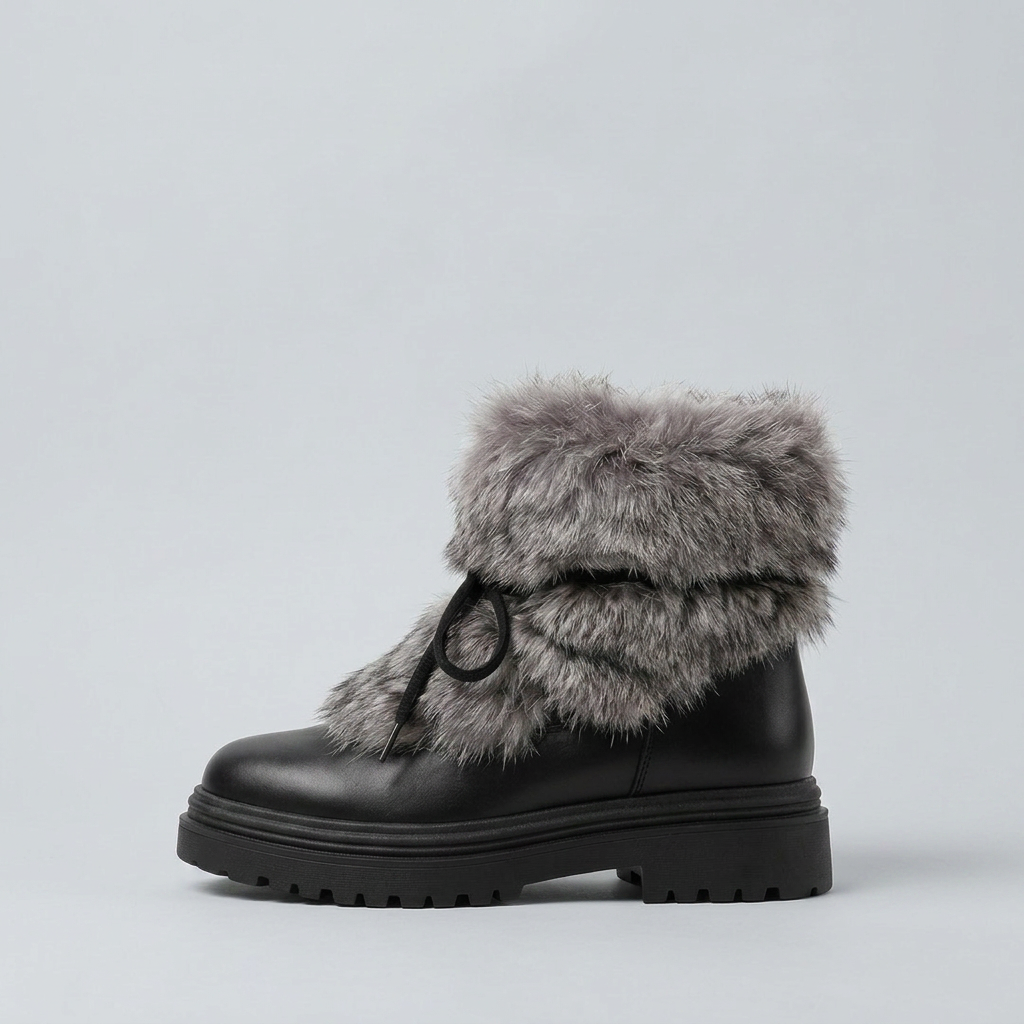 Faux-Fur Snow Boots Platform
