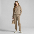Polo-Collar Knit Two-Piece Set