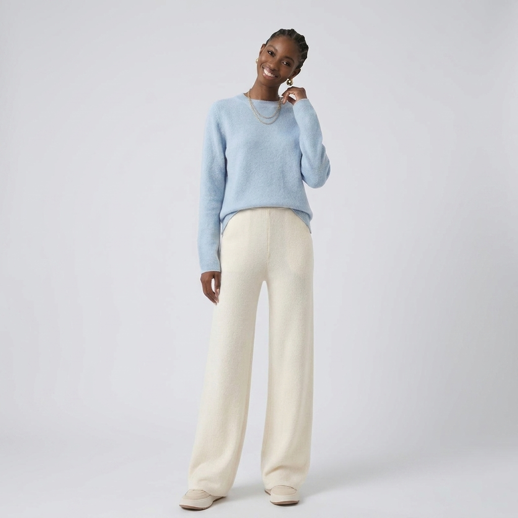 High-Waist Sweatpants Wide-Leg