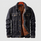 Fleece-Lined Denim Jacket Thick