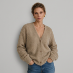Oversized Fuzzy Knit Cardigan