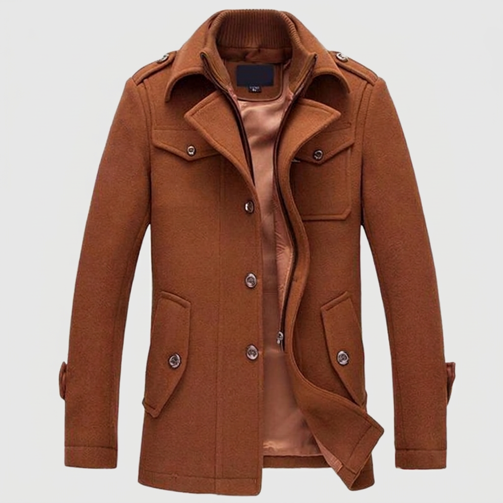Wool Overcoat Full-Zip Winter