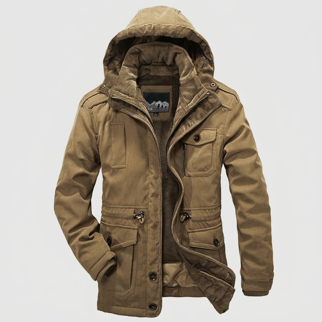 Heavy Wool Parka Warm Winter