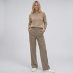 High-Waist Trousers Straight-Leg