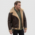 Leather-Look Jacket Structured Stand-Up Collar