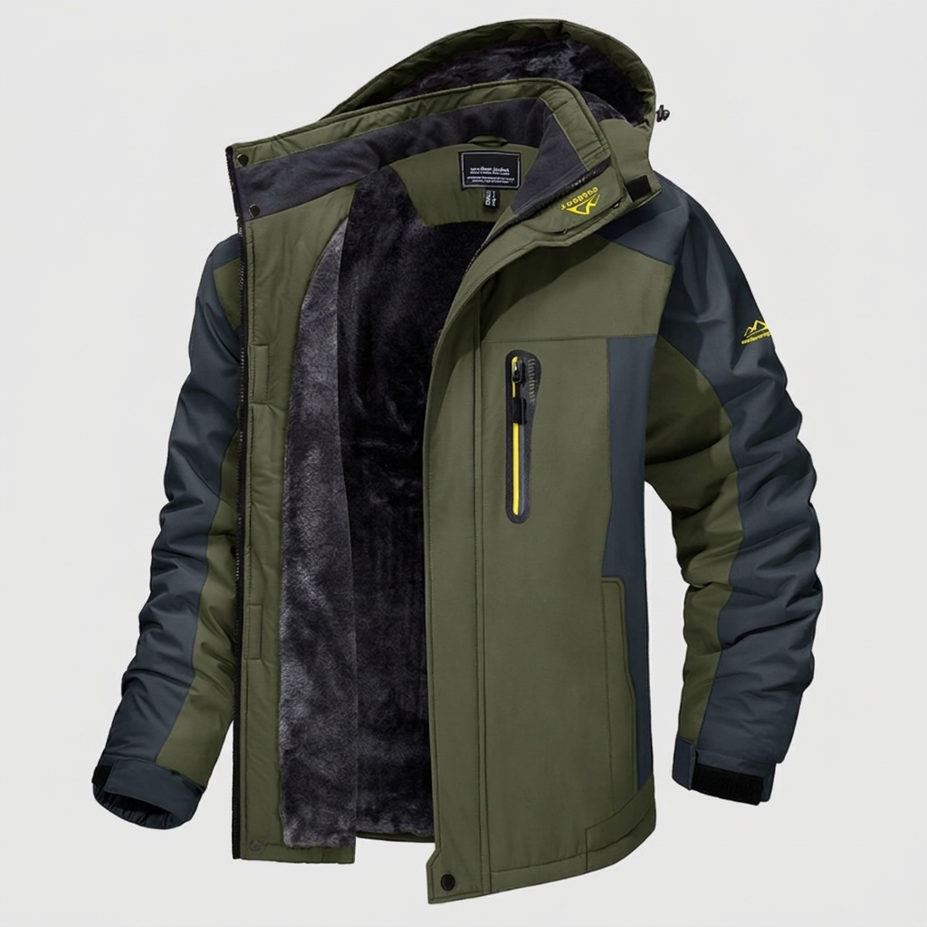 Waterproof Winter Parka Fleece-Lined Hooded