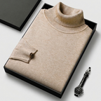 Turtleneck Sweater Soft Knit Smooth Finish