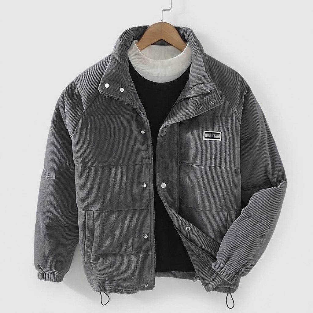 Corduroy Jacket Padded Full-Zip Warm