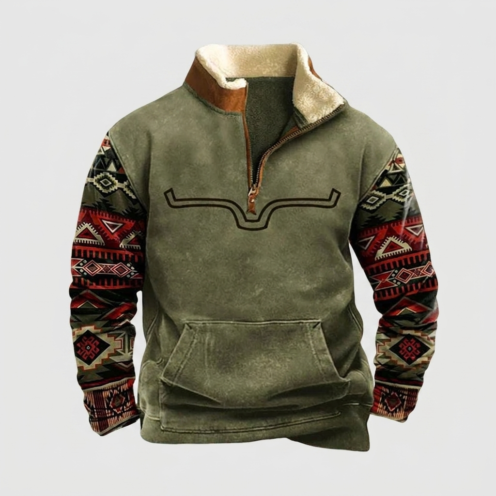 Knit Sweater Zip-Up Front Breathable