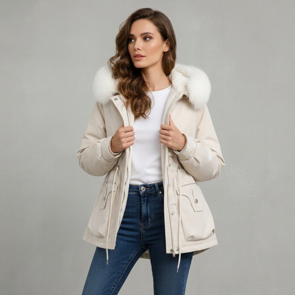 Parka Hooded Fleece-Lined Water-Repellent
