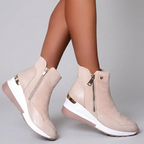Orthopedic Ankle Boots Wedge Side-Zip