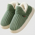 Plush Slippers Cushioned Hard-Wearing Sole