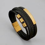 Leather-Look Bracelet Lightweight Everyday Wristband