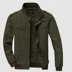 Bomber Jacket Mandarin Collar Full-Zip