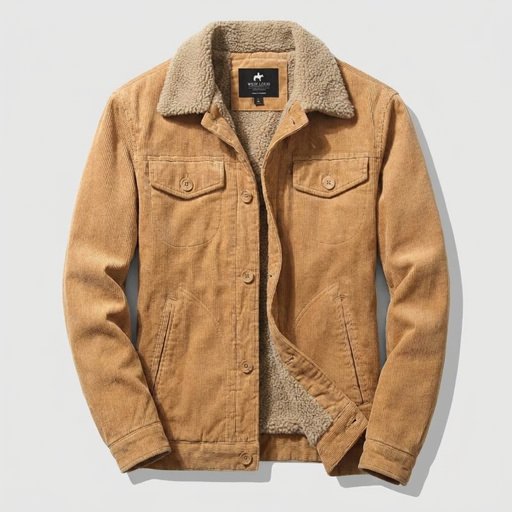 Corduroy Jacket Faux-Fur Lined Cotton