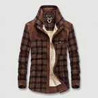 Plaid Jacket Cotton Single-Breasted Lightweight