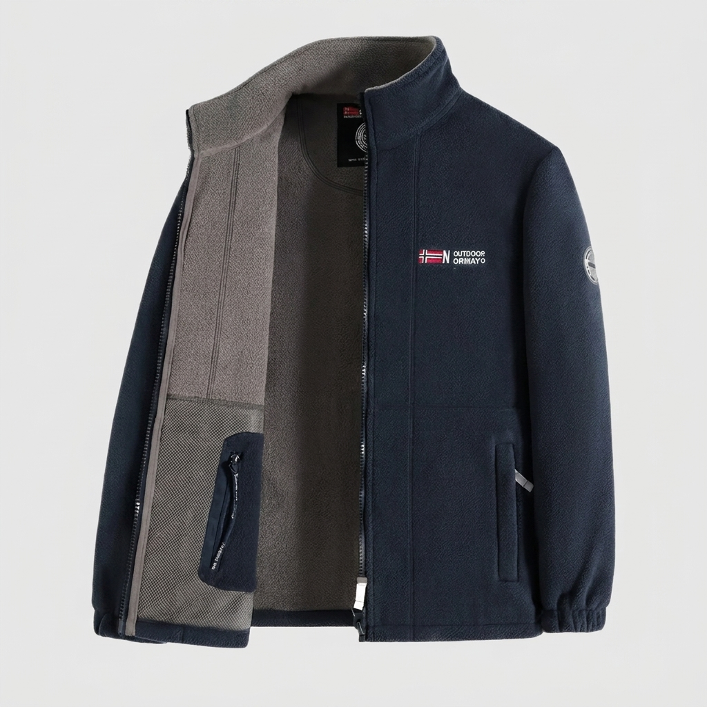 Fleece Jacket High Collar Outdoor