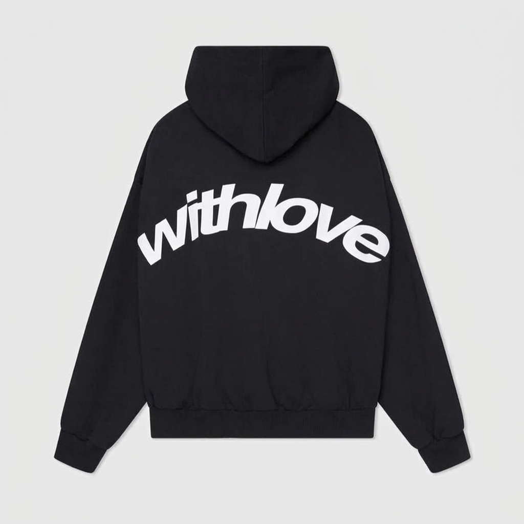 Oversized Hoodie Drawstring Hood Front Pocket