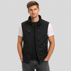 Bodywarmer Vest with Zip and Standing Collar