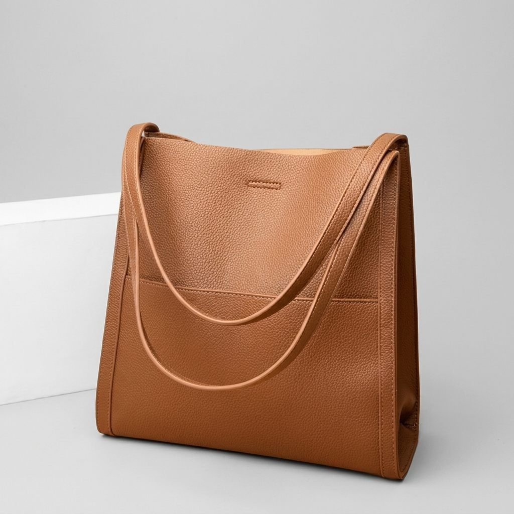 Shoulder Bag Leather-Look Zip Organizer