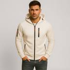 Zip Up Hoodie Adjustable Hood Pockets