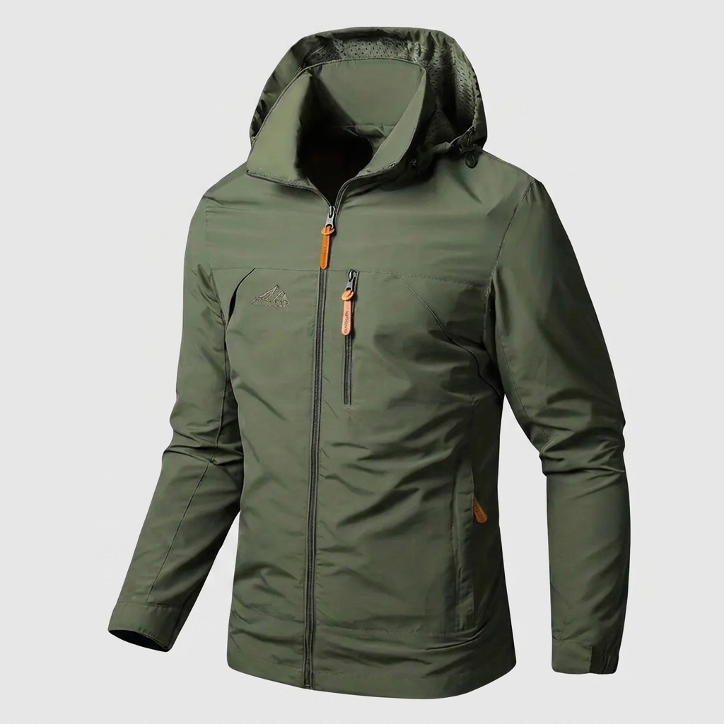Rain Jacket Waterproof Breathable Hooded