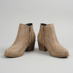 Laser-cut comfort boots, breathable upper with arch support, studio front view