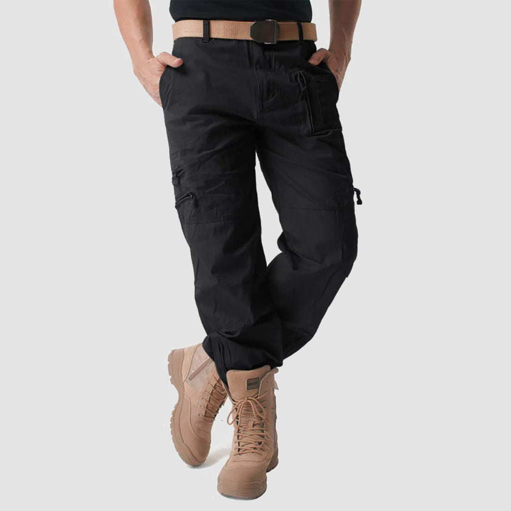 Tactical cargo pants full length view