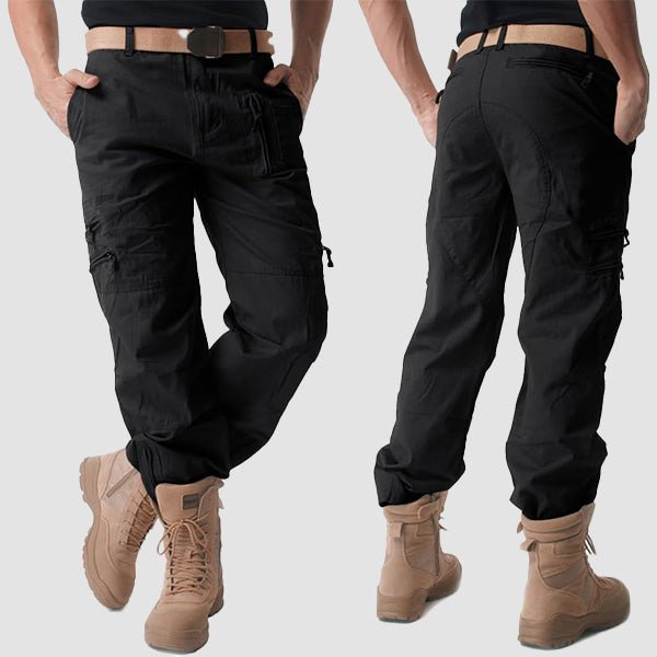 Tactical cargo pants detail