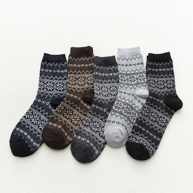 Nordic winter socks texture