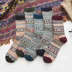 Nordic winter socks pair