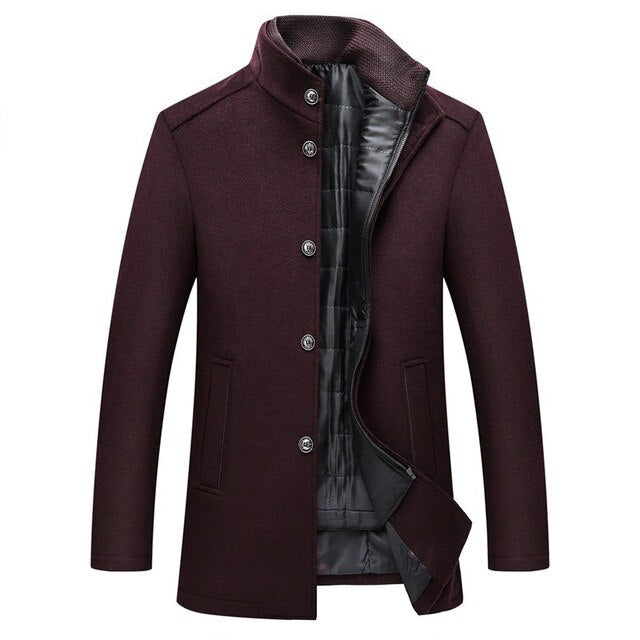 Wool coat detail