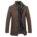 Wool coat in camel