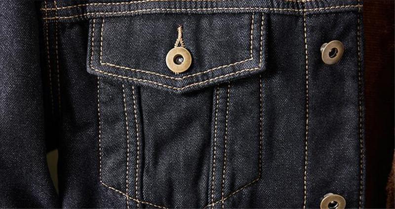 Denim jacket pocket detail