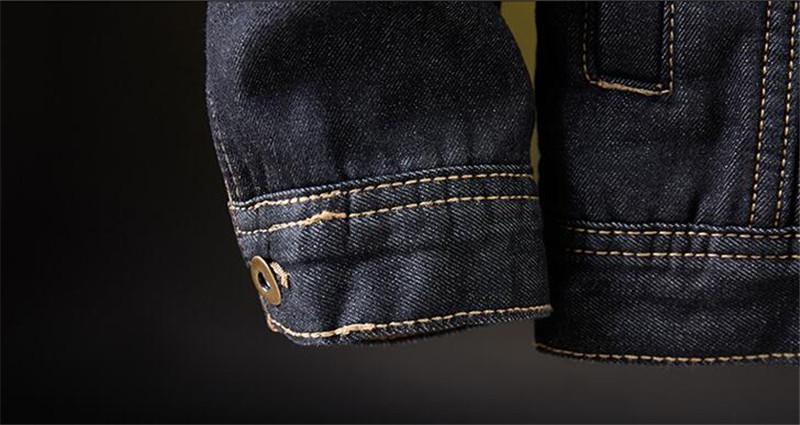 Denim jacket worn