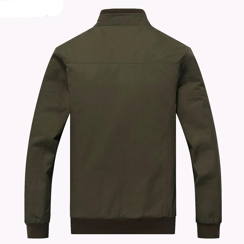 Bomber jacket with mandarin collar, close-up detail of the shoulder epaulets and ribbed cuffs